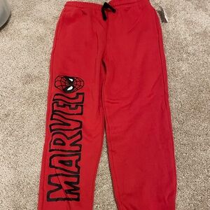Marvel Kids Red Spider-Man Joggers Size XL (14-16) NWT